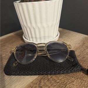 Stylish carrera Clear Sunglasses with Black Lenses